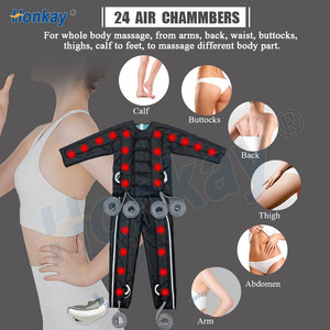 Máquina de presoterapia para masaje corporal completo, diseño de 24 cámaras de aire, masaje desintoxicante y cuidado linfático, certificado CE - Product Image 3