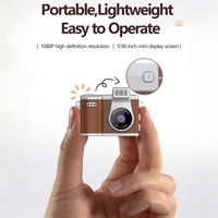 Mini caméra YPORANGEcheng 1080P HD avec capteur CMOS, format microSD, taille pouce, écran grand angle de 1,0 pouce, cadeau numérique OEM/ODM