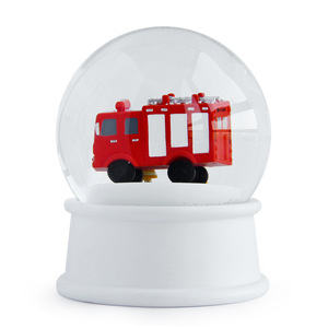 Tùy Chỉnh 100Mm Nước Thủy Tinh <span class=keywords><strong>Globe</strong></span> Lửa Chủ Đề Thủ Công Tưởng Niệm Nhựa Cơ Sở Thủy Tinh Quả Cầu Tuyết - Product Image 5