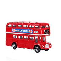 Tirelire en métal en forme de bus rouge à deux étages de Londres - Grande taille - Cadeau souvenir