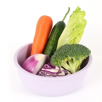 Prix usine blanc couleur claire gâteau soupe antidérapant grand bol à salade en Silicone de forme ronde avec ensemble de couvercle en verre