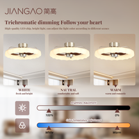 Nouveaux ventilateurs de plafond intelligents sans pales, modernes, en nickel sablé, noyer et rose, avec lumières LED Bluetooth, sûrs et télécommandés