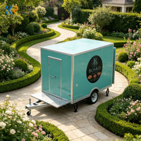 Carrito de Comida Callejera, Remolque de Cocina Móvil, Camión de Hot Dogs, Carrito de Hamburguesas, Totalmente Equipado, Carrito de Panadería, Camioneta de Café