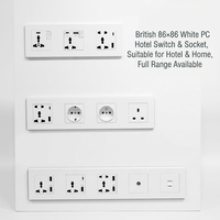 Prise murale EU Schuko type A+C, type C+C, prise de charge, panneau PC ignifuge, 16A 250V, norme européenne