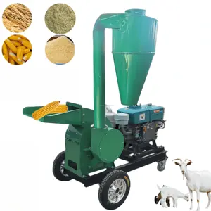 18 hp Corn cob Rice Straw bale Maize meal Multifungsi Universal Large Hay cutter and Hammer mill