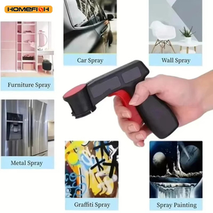 Pistola pulverizadora universal de plástico reutilizable para pintura en aerosol, para pegado de película de color en coches, 1 unidad al por mayor - Product Image 1