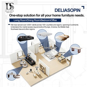 Set di Tavolini <span class=keywords><strong>da</strong></span> Caffè Moderni e Lussuosi in <span class=keywords><strong>Vetro</strong></span> Rotondo con <span class=keywords><strong>Tavolino</strong></span> Laterale, Eleganti Tavoli a Incastro per Soggiorno di Appartamenti - Product Image 4