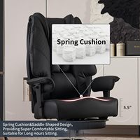Grand et grand siège large de 400lb en cuir à dossier haut chaise de bureau ergonomique chaise de bureau soutien lombaire avec repose-pieds