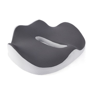 Coussin de siège en mousse à mémoire de forme en forme de U pour soutenir les étudiants et soulager le bas du dos, confort pour une assise prolongée, gris - Product Image 2
