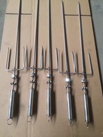 Four taille personnalisée utiliser acier inoxydable cuivre plat carré torsadé Kabob Barbecue bbq viande brochette métal pour griller