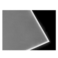 Plaque de guidage lumineux LED en PMMA acrylique transparent et alliage d'aluminium, taille personnalisable, certifiée CE, 12V/24V, design moderne