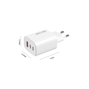 شاحن حائط سريع بقابس بريطاني وأمريكي وأوروبي بقوة 65 واط، شاحن GaN يدعم USB-C وUSB-A، شاحن PD بمنفذ USB-C واحد أو منفذين USB-C ومنفذ USB-A للحواسيب المحمولة والهواتف الذكية - Product Image 5