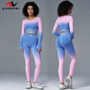 Set di Yoga da <span class=keywords><strong>donna</strong></span> leggeri e traspiranti pantaloni da palestra senza cuciture <span class=keywords><strong>abbigliamento</strong></span> <span class=keywords><strong>sostenibile</strong></span> da <span class=keywords><strong>donna</strong></span> - Product Image 1