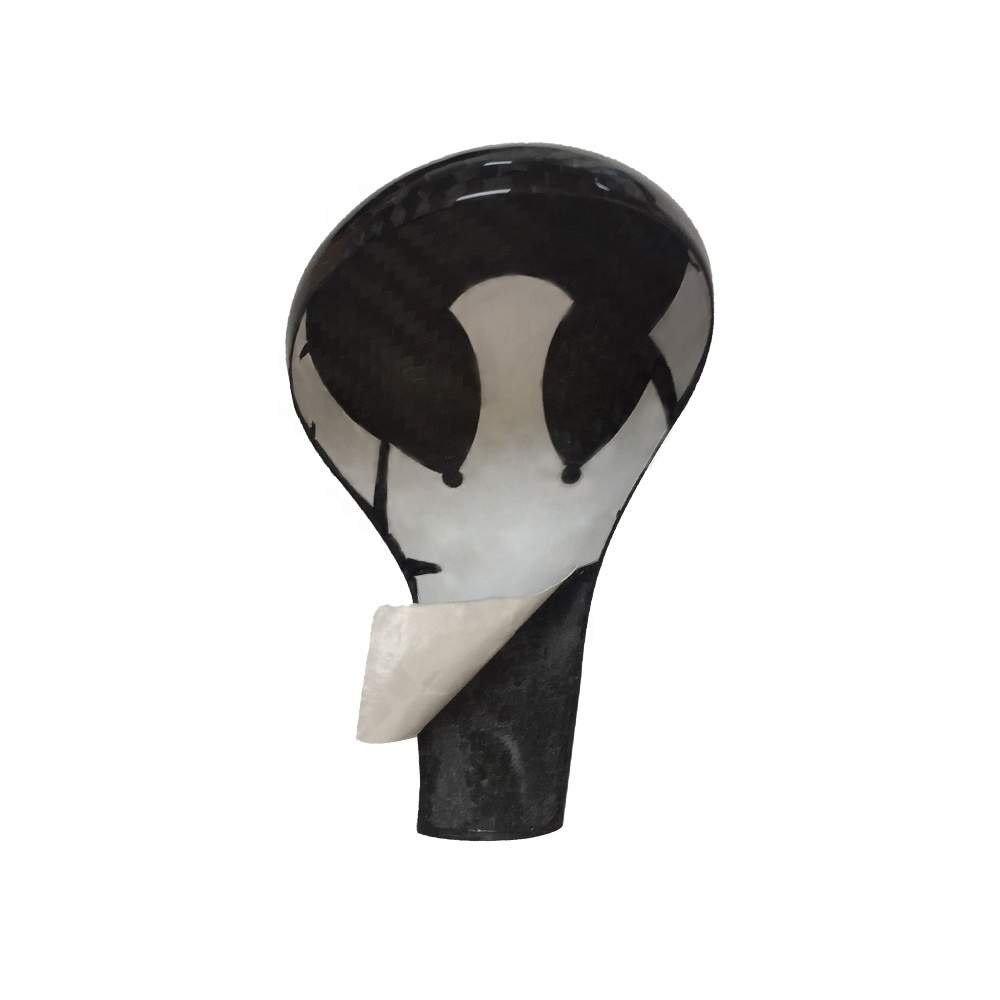 Youzzei Copertura per pomello del cambio, in fibra di carbonio, per Land Rover Range Rover Sport 2014-2017, Jaguar E Pace 2018-2019, in plastica ABS
