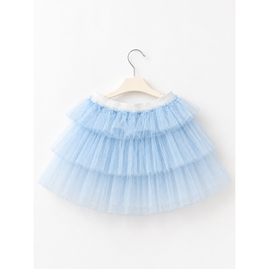 Falda Tutú para Niña con Volantes en Capas, Estampada, 100% Poliéster, Tul Plisado, Túnica en Capas, Ropa para Niñas Pequeñas, OEM ODM - Product Image 1