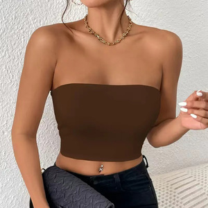 Top Sportivo da Donna Personalizzato Senza <span class=keywords><strong>Spalline</strong></span>, Leggero, Traspirante, ad Asciugatura Rapida, per Yoga, Pilates, Allenamento e Fitness - Product Image 3