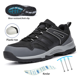 Zapatos de Seguridad JIANKUN de Alta Calidad, Microfibra y Malla, Transpirables, Anti-Aplastamiento/Pinchazos, Antideslizantes, EVA+Goma - Product Image 1