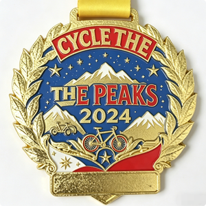 Custom Zinc Alloy 3D Sports Medals Enamel-filled Laser Engraved with Nameplates Ribbons for National Day Fashion Occasions. - Product Image 6