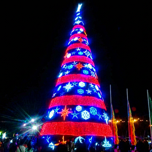 Large Waterproof <b>LED</b> Christmas <b>Tree</b> <b>Light</b> Festive Landscape Decoration for Plaza Park Garden Resort Street Display for Sale - Product Image 1