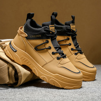 Chaussures de sport décontractées classiques pour hommes, montantes, de haute qualité, résistantes à l'usure, avec plateforme, logo personnalisé, antidérapantes