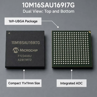 Microcontrôleur FPGA 10M16SAU169I7G IC 246 I/O 324UBGA pour le contrôle industriel et les communications