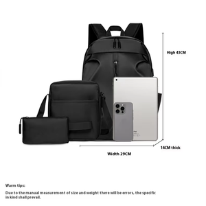 Mochila escolar duradera con logotipo personalizado Midelunya, mochila de negocios de gran capacidad, mochila impermeable para ordenador portátil con carga USB - Product Image 3