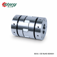 Coupleur à mâchoires en acier à réponse rapide, disque de rétrécissement en TPU blanc, sans jeu, amélioration du gain du servo pour encodeur de moteur de broche CNC
