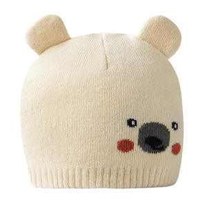 Gorro de lana tejido para bebé, gorro cálido de lana para otoño e invierno, unisex, de 0 a 18 meses, para recién nacido, October Crystal - Product Image 3