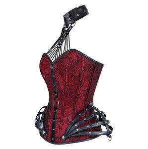 Sxlh phụ nữ steampunk Gothic cộng với kích thước da đồ lót eo khiêu dâm mỏng phù hợp với đồ lót overbust Corset Bustier Shaper Top - Product Image 3