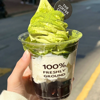Gobelets en plastique PET transparents et durables jetables de 16 oz pour emporter, matcha, café, smoothie, jus, logo personnalisé