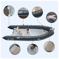 Bateau à hydroglisseur rigide pour passagers Haohai Electric Sport - Dérive stable, capacité de 8 personnes