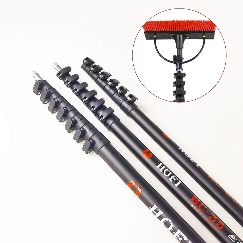 HOFI Survey Equipment 2M 2,5 M 3M 6ft Telescoping GPS Carbon Fiber Rover Rods Premium Carbon Fiber Polos