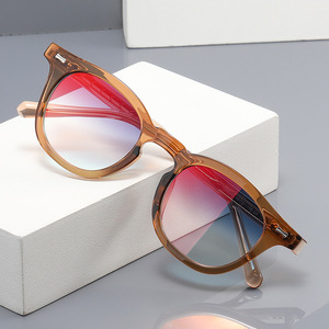 Gafas <span class=keywords><strong>de</strong></span> <span class=keywords><strong>Sol</strong></span> <span class=keywords><strong>de</strong></span> Moda, Redondas, Montura Completa, <span class=keywords><strong>de</strong></span> Lujo, Marca Privada, Ligeras, con Protección UV400, Cómodas, Unisex, 2026 - Product Image 2