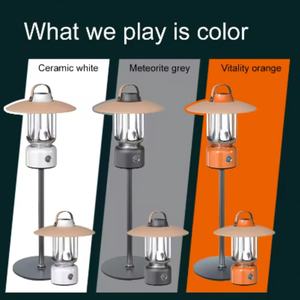 Nueva Lámpara de Camping Portátil, Recargable, Impermeable, con Función de Atenuación, Estilo Retro, para Exteriores - Product Image 4