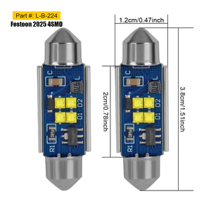 Đèn LED nội thất ô tô tùy chỉnh - Đa năng (Festoon/T10/BA9S), nhiều kiểu dáng bóng đèn, đèn LED Festoon ô tô - Product Image 2