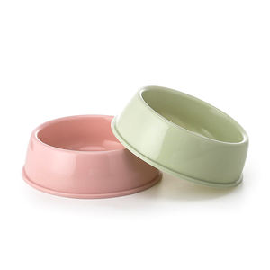 도매 고양이와 개 음식 그릇 식기 멀티 캔디 색상 단일 플라스틱 개 작은 둥근 그릇 - Product Image 3