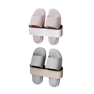 Estante para zapatillas montado en la pared, rectangular, de una sola capa, almacenamiento duradero para baño, sala de estar, uso en interiores - Product Image 1