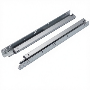 Modern American Style Apartment Concealed Rails with Adjustable <b>Bracket</b> Under-mount Cold Rolled Steel Drawer Slide - Product Image 2
