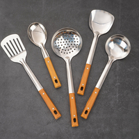 304 acier inoxydable spatule soupe ménage ustensiles de cuisine ensemble ustensiles de cuisine cinq pièces ustensiles de cuisine ensemble