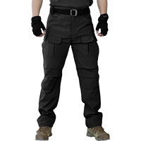 Pantalons de travail tactiques multi-poches tendance pour hommes, style été, résistants à l'eau, légers, pour la randonnée et le camping, en tissu ripstop