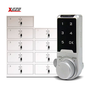 Hợp Kim Kẽm Phòng Tập Thể Dục Văn Phòng Y Tế Kỹ Thuật Số Kim Loại Trường Hợp Cam An Toàn Bàn Phím Cảm Ứng Pad Ổ Khóa Thông Minh Điện Tử Kết Hợp Số Khóa - Product Image 1