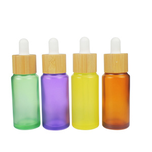 Commercio all'ingrosso 30ml di vetro di copertura di bambù contagocce bottiglia di olio essenziale GFSB--10J - Product Image 1
