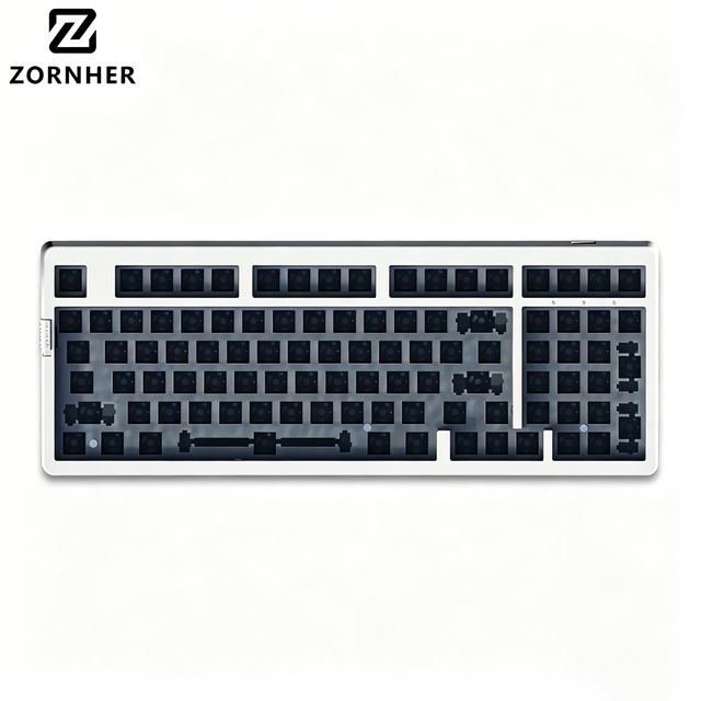 Zornher ZH980 Custom Mechanical Keyboard 97-Key Hot Swap RGB Tri-mode Gaming Keyboard Kit for 3/5-pin Switches