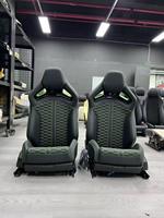 Auto-Ersatzteil RS Sitz-Upgrade-Kit, GT Carbon-Faser Elektrischer Schalensitz, Komfortabler Wildleder-Rennsitz für Audi VW B10