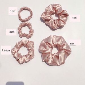 Nueva Diadema Brillante Hecha a Mano de 100% Seda de Morera para Niñas, Coletero de Cuerda de Seda Voluminoso al por Mayor - Product Image 2