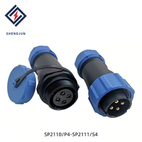 Connecteur d'aviation circulaire SP21, raccord fileté IP68, compatible WEIPU, prise de signal et d'alimentation industrielle