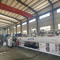 Ligne de production d'extrusion de tuyaux en HDPE à paroi pleine de grand diamètre, ensemble complet d'équipements d'extrusion de tuyaux d'égout et de drainage en PE