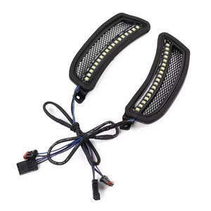 ไฟ LED หน้ารถแบบมีช่องระบายอากาศ พร้อมไฟเลี้ยวและไฟวิ่งกลางวัน DRL สำหรับรถมอเตอร์ไซค์ฮาร์เลย์ ซอฟเทล โลว์ไรเดอร์ ST อุปกรณ์ตกแต่งรถมอเตอร์ไซค์ - Product Image 1