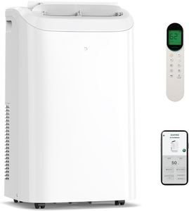 Climatiseur portable <span class=keywords><strong>14</strong></span> 000 <span class=keywords><strong>BTU</strong></span>, refroidissement silencieux 46 dB, contrôle Wi-Fi/application, minuterie 24h avec ventilateur et installation facile pour chambre à coucher - Product Image 1