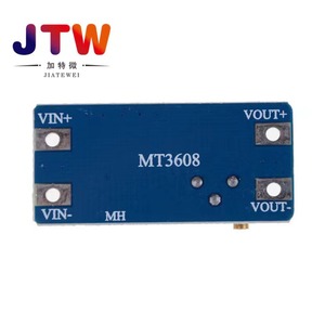 JTW DC-DC บูสต์โมดูล MT3608 2A อินพุต 3V/5V เอาต์พุต 5V/9V/12V/24V ปรับได้สำหรับโครงการอิเล็กทรอนิกส์ - Product Image 4